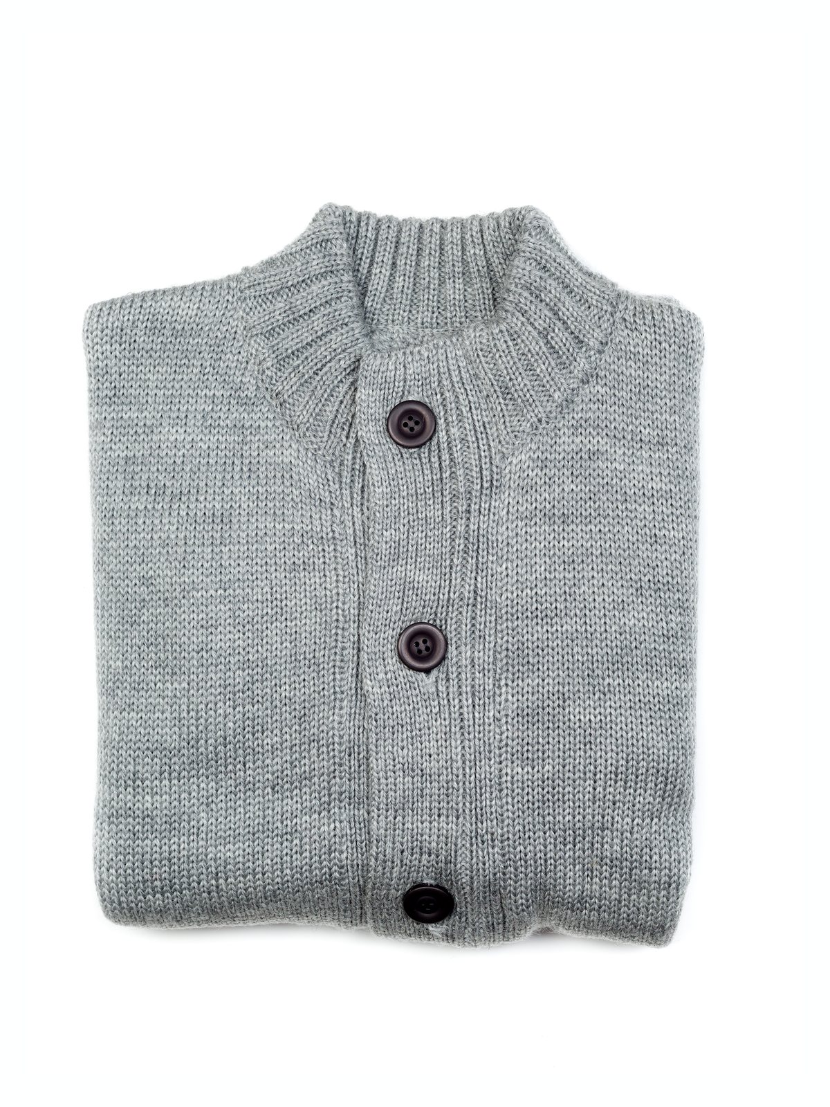 Chaqueta de punto gris