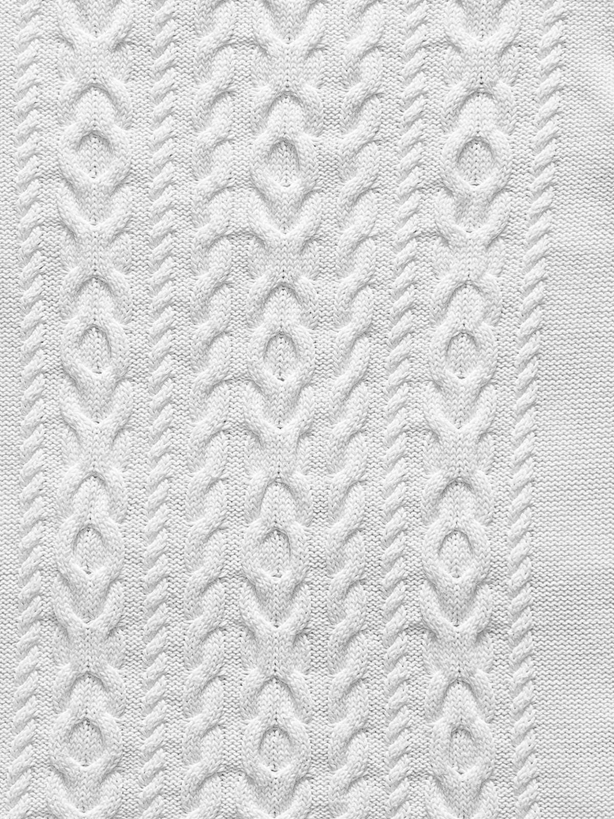Jersey de ochos blanco — detalle del tejido