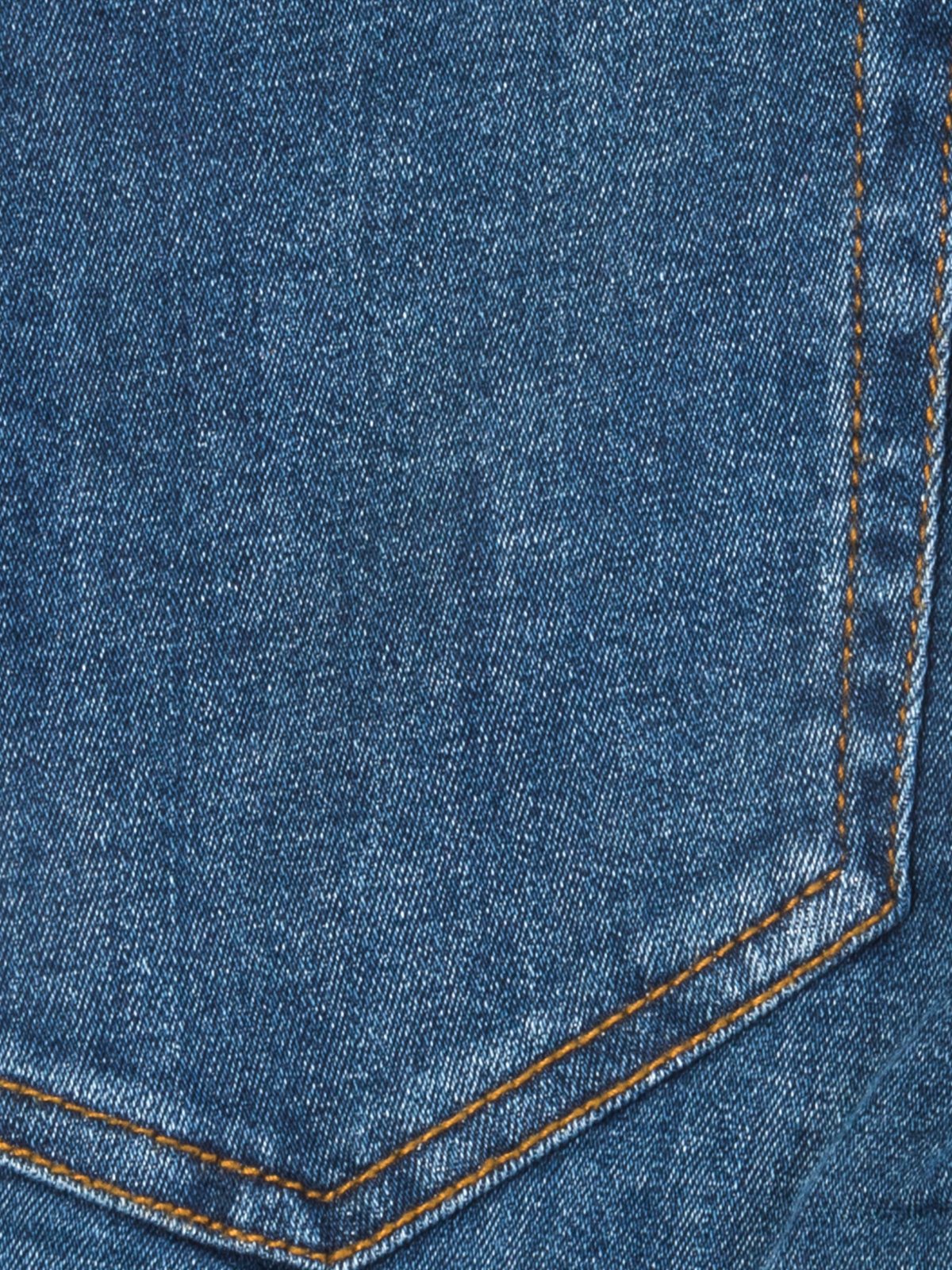 Vaquero recto azul — detalle del tejido